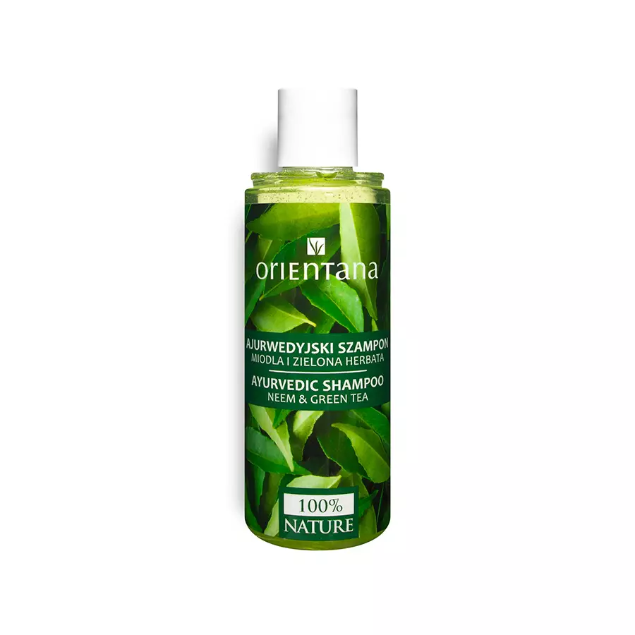 Orientana Ayurvedic hair shampoo and green tea